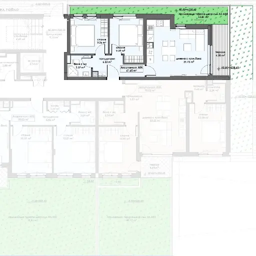 Апартамент 4, Етаж 1 (Блок 1)